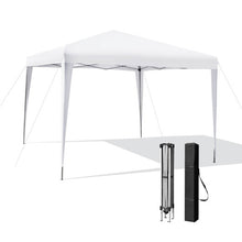 Load image into Gallery viewer, 10 x 10 Feet Outdoor Pop-up Patio Canopy for  Beach and Camp-White
