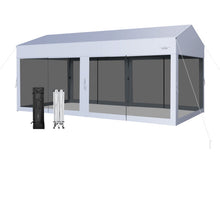 Load image into Gallery viewer, 10 x 20 Feet Pop up Canopy Tent with Removable Sidewalls for Party-White
