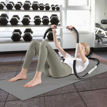 Load image into Gallery viewer, Portable AB Trainer with Headrest and Foam Handle for Office Home Gym-White
