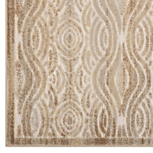 Load image into Gallery viewer, Kennocha Rustic Vintage Abstract Waves 8x10 Area Rug by Modway
