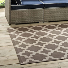 Load image into Gallery viewer, Cerelia Moroccan Trellis Indoor and Outdoor 5x8 Area Rug by Modway
