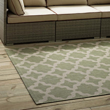 Load image into Gallery viewer, Cerelia Moroccan Trellis Indoor and Outdoor 9x12 Area Rug by Modway
