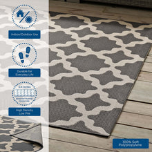 Load image into Gallery viewer, Cerelia Moroccan Trellis Indoor and Outdoor 4x6 Area Rug by Modway
