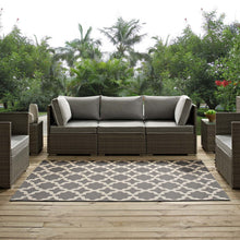 Load image into Gallery viewer, Cerelia Moroccan Trellis Indoor and Outdoor 4x6 Area Rug by Modway

