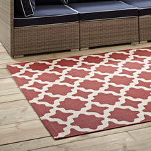 Load image into Gallery viewer, Cerelia Moroccan Trellis Indoor and Outdoor 9x12 Area Rug by Modway

