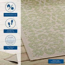 Load image into Gallery viewer, Ariana Vintage Floral Trellis Indoor and Outdoor 9x12 Area Rug by Modway
