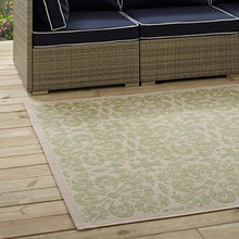 Load image into Gallery viewer, Ariana Vintage Floral Trellis Indoor and Outdoor 9x12 Area Rug by Modway
