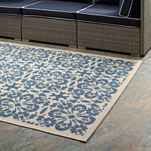 Load image into Gallery viewer, Ariana Vintage Floral Trellis Indoor and Outdoor 9x12 Area Rug by Modway
