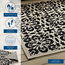 Load image into Gallery viewer, Ariana Vintage Floral Trellis Indoor and Outdoor 4x6 Area Rug by Modway
