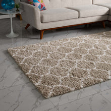 Load image into Gallery viewer, Solvea Moroccan Trellis 8x10 Shag Area Rug by Modway
