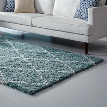 Load image into Gallery viewer, Toryn Diamond Lattice 8x10 Shag Area Rug by Modway
