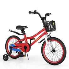 Load image into Gallery viewer, 18 Feet Kid's Bike with Removable Training Wheels-Red

