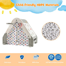 Load image into Gallery viewer, Kid's Triangle Climber with Tent Cover and with Climbing Wall-Gray
