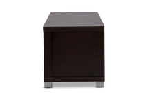 Load image into Gallery viewer, Baxton Studio Gerhardine Dark Brown Wood 63-Inch TV Cabinet with 3-drawer
