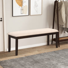 Load image into Gallery viewer, Upholstered Ottoman Bench with Padded Cushion-Beige
