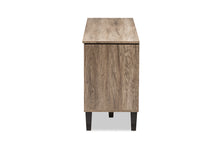 Load image into Gallery viewer, Baxton Studio Beacon Modern and Contemporary Light Brown Wood 55-Inch TV Stand
