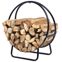 Load image into Gallery viewer, 2' Tubular Steel Hoop Log Firewood Storage Rack
