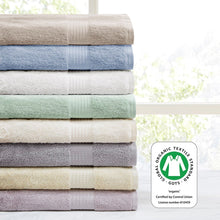 Load image into Gallery viewer, Madison Park Organic 100% Cotton 6 Piece Towel Set- Tan MP73-6629 By Olliix
