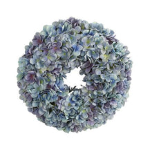 Load image into Gallery viewer, 16" Hydrangea Artificial Wreath
