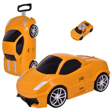 Load image into Gallery viewer, 2.4 G Radio Control Kid Car Shape Travel Trolley Suitcase-Orange
