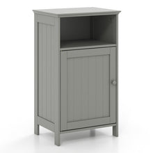 Load image into Gallery viewer, Bathroom Freestanding  Adjustable Shelf Floor Storage Cabinet-Gray
