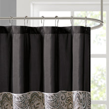 Load image into Gallery viewer, Madison Park Aubrey Polyester Jacquard Shower Curtain -72X72" MP70-845 By Olliix
