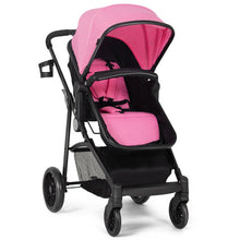 Load image into Gallery viewer, 2-in-1 Foldable Pushchair Newborn Infant Baby Stroller-Pink
