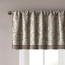 Load image into Gallery viewer, Madison Park Aubrey Jacquard Window Valance -50X18" MP41-1456 By Olliix
