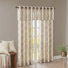 Load image into Gallery viewer, Madison Park Fretwork Print Window Curtain -84" Panel MP40-1281 By Olliix
