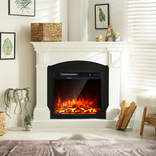 Load image into Gallery viewer, 18 Inch 1500W Electric Fireplace Freestanding and Recessed Heater
