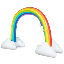 Load image into Gallery viewer, Inflatable Rainbow Sprinkler Backyard Games Outside Water Toy Yard
