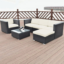 Load image into Gallery viewer, 6 pcs Patio Rattan Furniture Set
