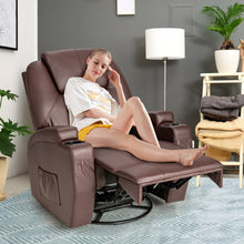 Load image into Gallery viewer, Massage Recliner Chair with Lumbar Heating Function-Brown

