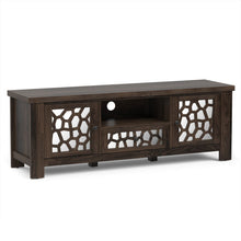 Load image into Gallery viewer, 55 Inch Retro TV Stand Media Entertainment Center with Mirror Doors and Drawer-Dark Brown
