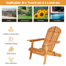 Load image into Gallery viewer, 3 Pieces Adirondack Chair Set with Widened Armrest
