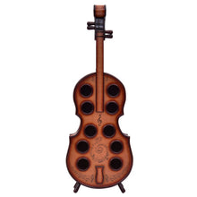 Load image into Gallery viewer, 10 Bottles Violin Cello Wood Wine Rack
