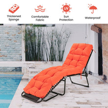 Load image into Gallery viewer, Giantex 73" Lounge Chaise Cushion Padded Recliner Cushion for Indoor and Outdoor-Orange
