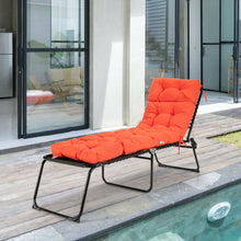 Load image into Gallery viewer, Giantex 73" Lounge Chaise Cushion Padded Recliner Cushion for Indoor and Outdoor-Orange
