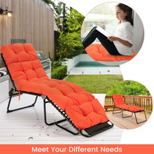 Load image into Gallery viewer, Giantex 73" Lounge Chaise Cushion Padded Recliner Cushion for Indoor and Outdoor-Orange
