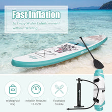 Load image into Gallery viewer, 10.5 ft Inflatable Stand Up Paddle Board Surfboard with Aluminum Paddle Pump-10.5 ft
