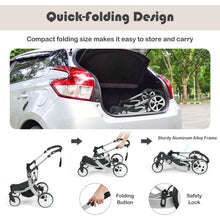 Load image into Gallery viewer, Folding Aluminum Infant Reversible Stroller with Diaper Bag-Black

