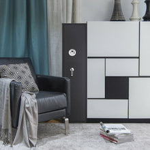 Load image into Gallery viewer, Biometric Fingerprint Rifle Safe Quick Access 5-Gun Cabinet with Lockbox
