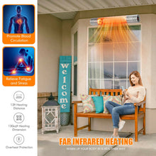 Load image into Gallery viewer, 1500W Indoorand Outdoor Electric Heater with 2 Power Settings -Silver
