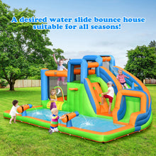 Load image into Gallery viewer, Inflatable Giant Bounce Castle with Dual Climbing Walls and 735W Blower
