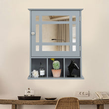 Load image into Gallery viewer, Wall Mounted and Mirrored Bathroom Cabinet-Gray
