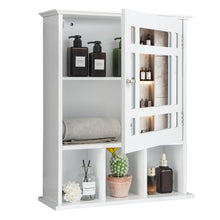 Load image into Gallery viewer, Wall Mounted and Mirrored Bathroom Cabinet-White
