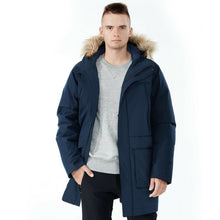 Load image into Gallery viewer, Men's Hooded Insulated Winter Puffer Parka Coat-Navy-XXXL
