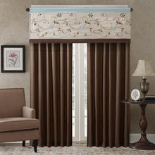 Load image into Gallery viewer, Madison Park Serene Embroidered Window Valance -50X18" MP41-3505 By Olliix
