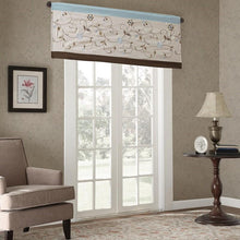 Load image into Gallery viewer, Madison Park Serene Embroidered Window Valance -50X18" MP41-3505 By Olliix

