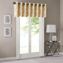 Load image into Gallery viewer, Madison Park Saratoga Fretwork Print Valance -50X18" MP41-3601 By Olliix
